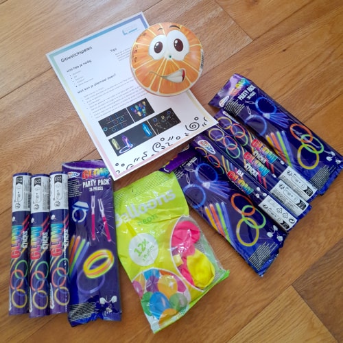 Inclusief Glow in the dark spelletje!